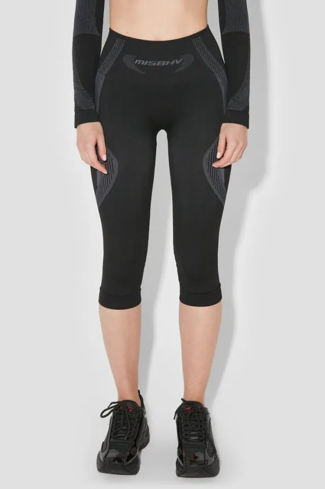 Sport Capri Leggings Muted Black Women MISBHV Leggings