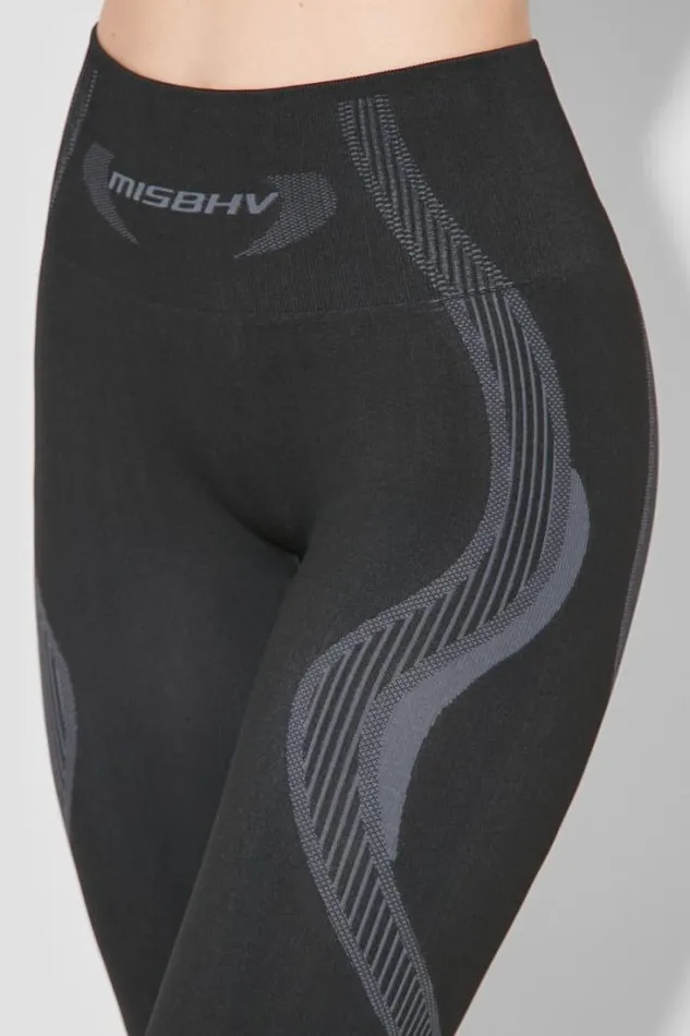 Sport Capri Leggings Muted Black Women MISBHV Leggings