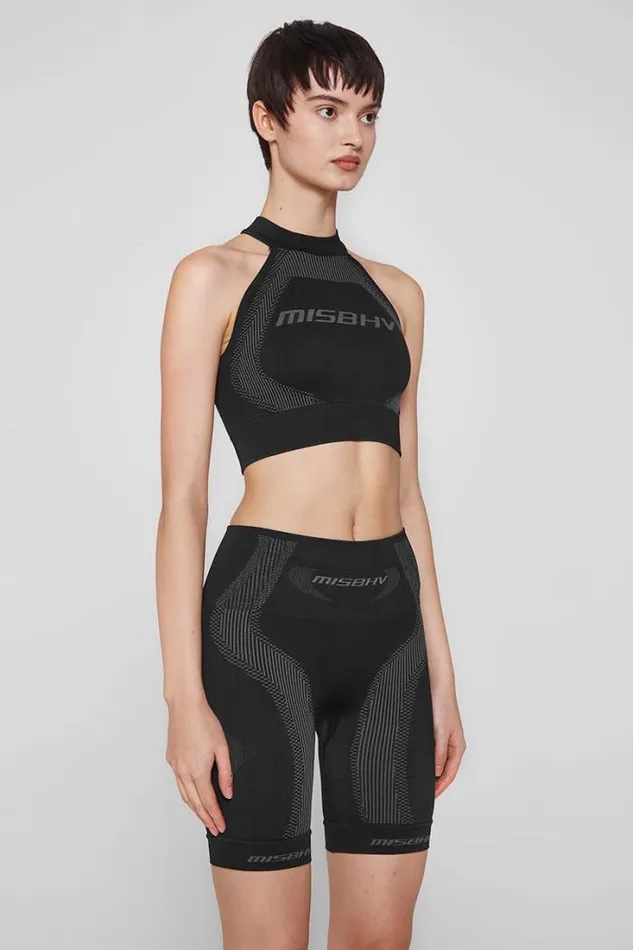 Sport Halter Bra Muted Black Women MISBHV Bras