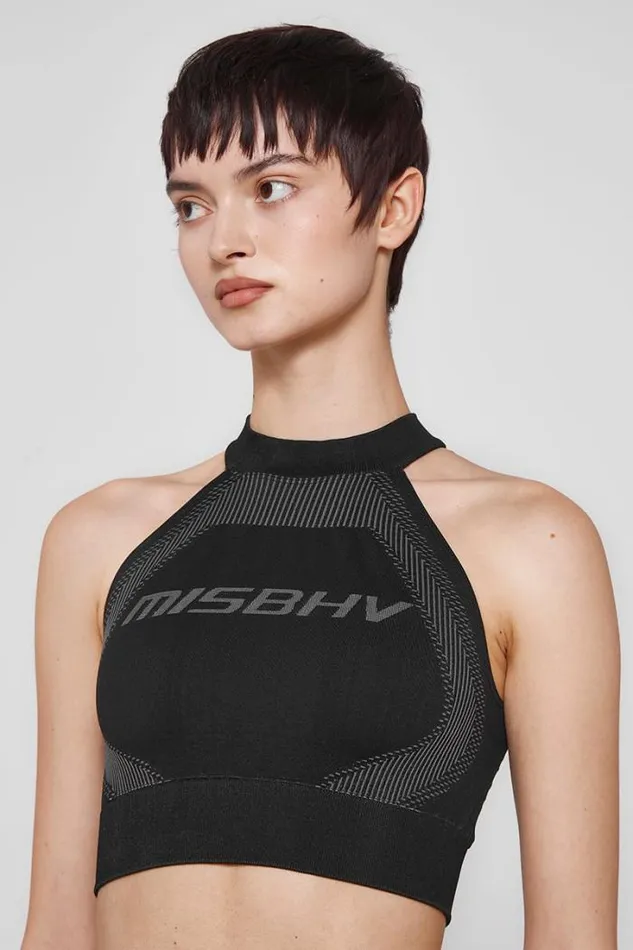 Sport Halter Bra Muted Black Women MISBHV Bras