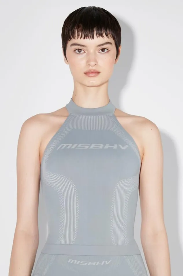 Sport Halter Top Steel Blue Women MISBHV Tops