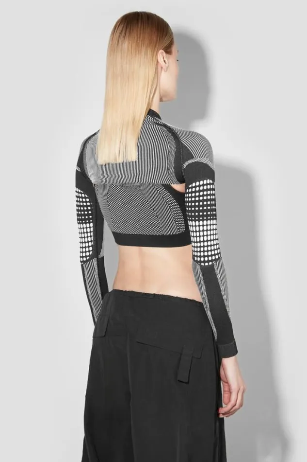 Sport Shrug Longsleeve Blackwhite Women MISBHV Tops