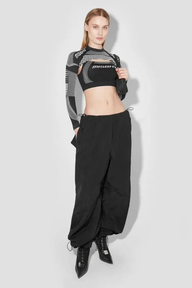 Sport Shrug Longsleeve Blackwhite Women MISBHV Tops