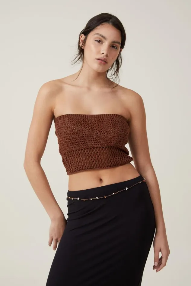 Staple Rib Maxi Skirt Black Women Cotton On Skirts