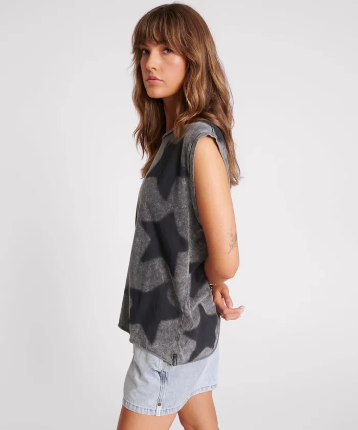 STAR DUST OVERSIZED TANK Women One Teaspoon Tees and Tanks STAR DUST OVERSIZED TANK Women One Teaspoon Tees and Tanks