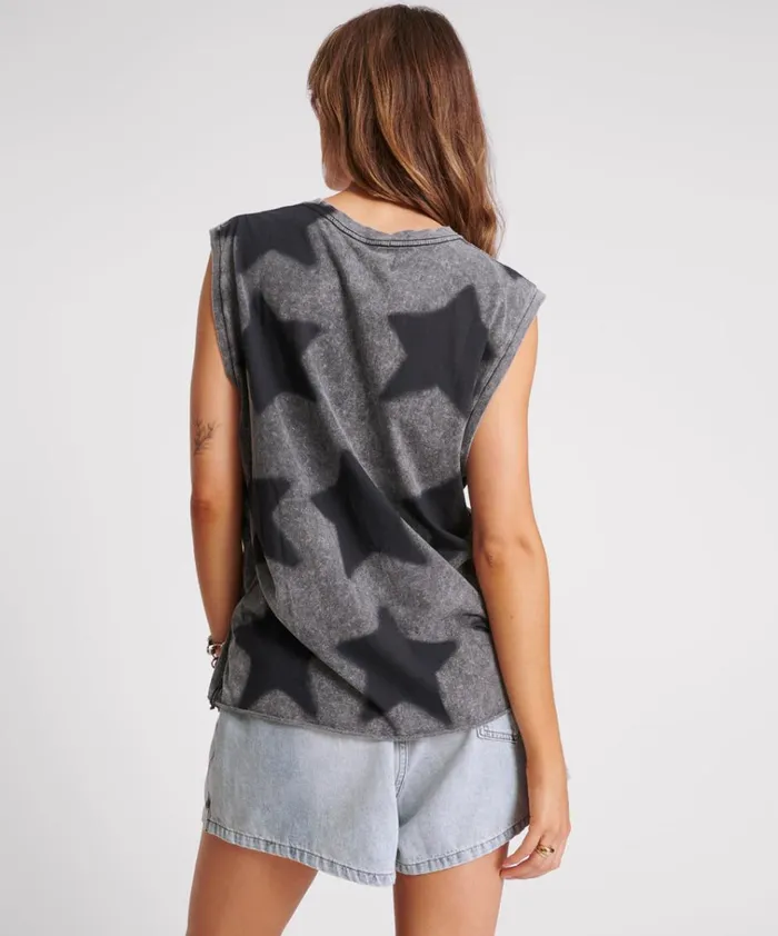 STAR DUST OVERSIZED TANK Women One Teaspoon Tees and Tanks STAR DUST OVERSIZED TANK Women One Teaspoon Tees and Tanks