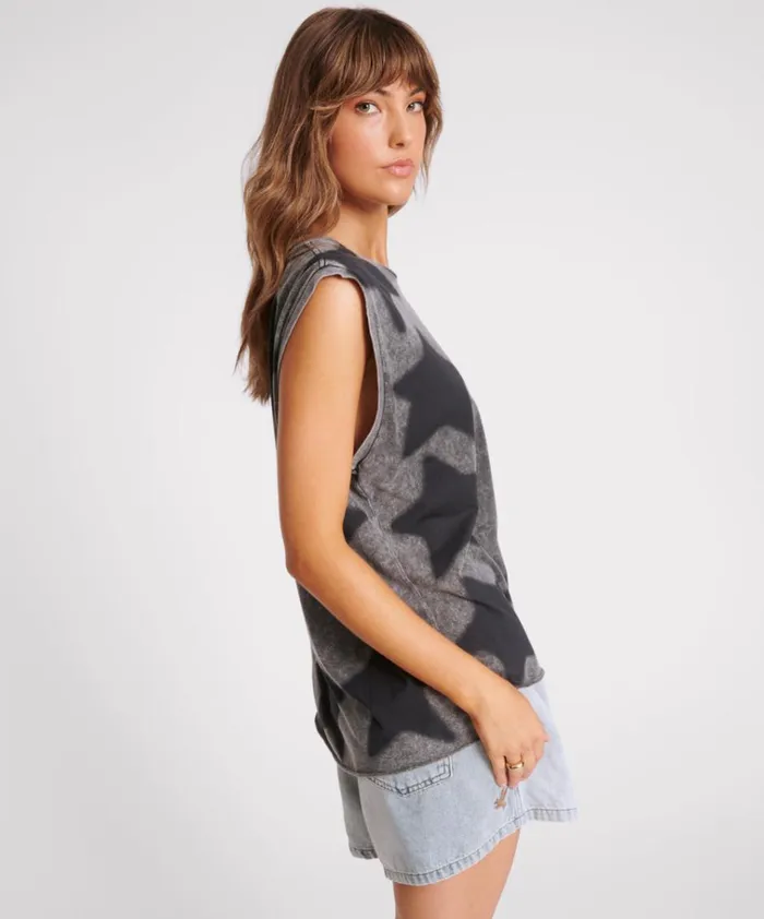 STAR DUST OVERSIZED TANK Women One Teaspoon Tees and Tanks STAR DUST OVERSIZED TANK Women One Teaspoon Tees and Tanks