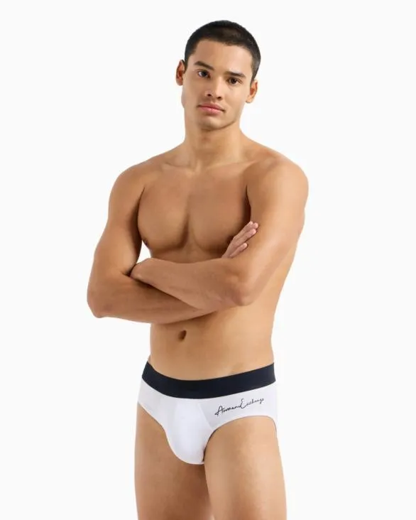 Stretch Cotton Briefs White Men Armani Intimates And Loungewear Stretch Cotton Briefs White Men Armani Intimates And Loungewear