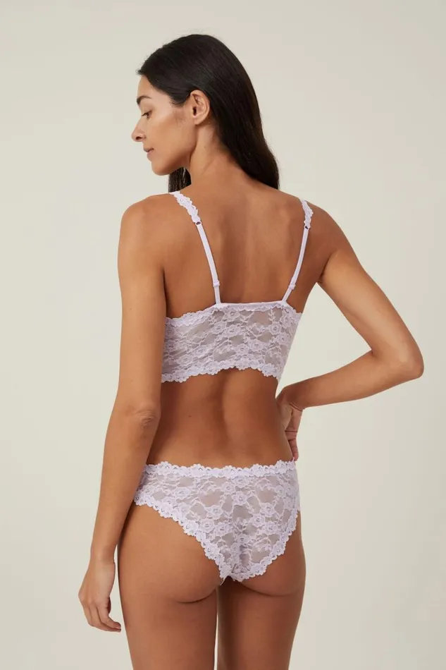 Stretch Lace Longline Bralette Lilac Breeze Women Cotton On Bras