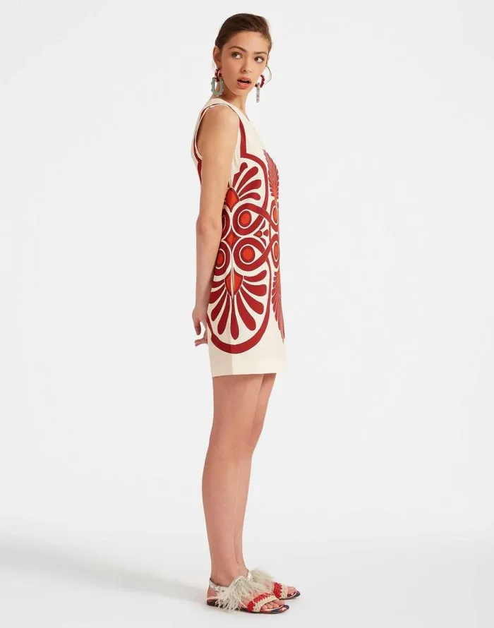 Stretch Tunic Medallion Place Cream Women La Double J Dresses Stretch Tunic Medallion Place Cream Women La Double J Dresses