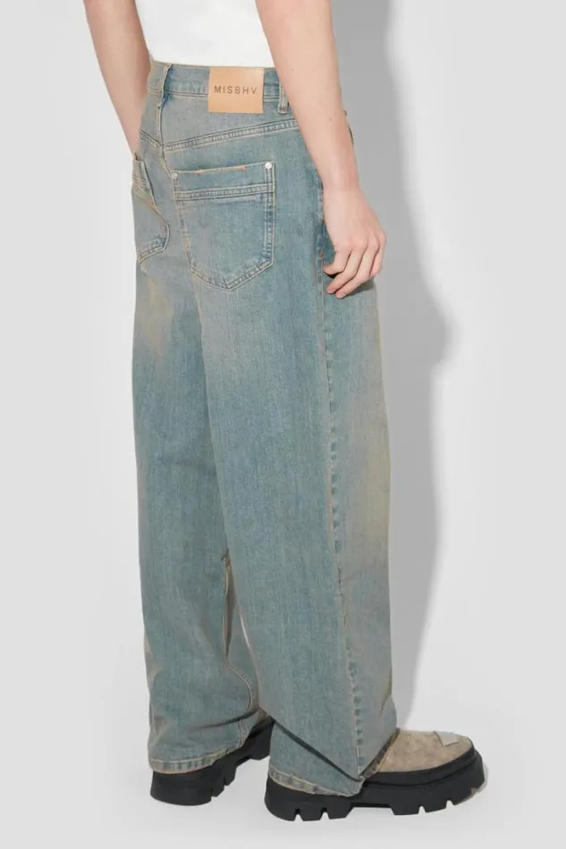 Sunset Wash Baggy Denim Trousers Blue Men MISBHV Trousers