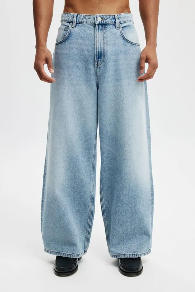 Super Baggy Jean Rush Blue Men Cotton On Jeans Super Baggy Jean Rush Blue Men Cotton On Jeans
