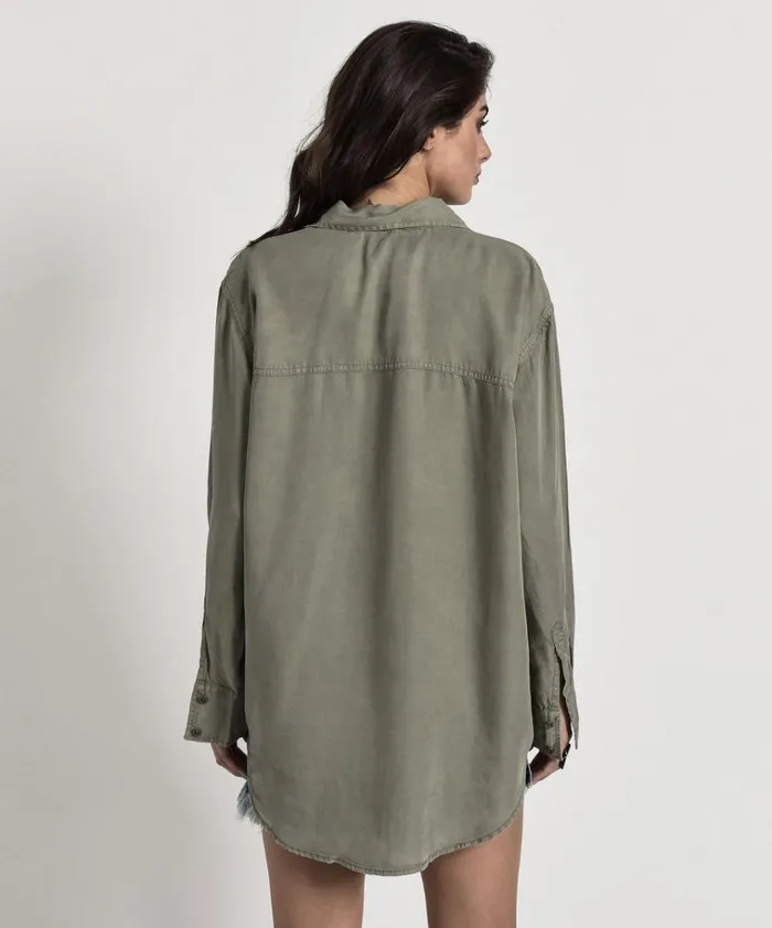 SUPER KHAKI ORGINAL LIBERTY SHIRT Women One Teaspoon Denim Tops SUPER KHAKI ORGINAL LIBERTY SHIRT Women One Teaspoon Denim Tops