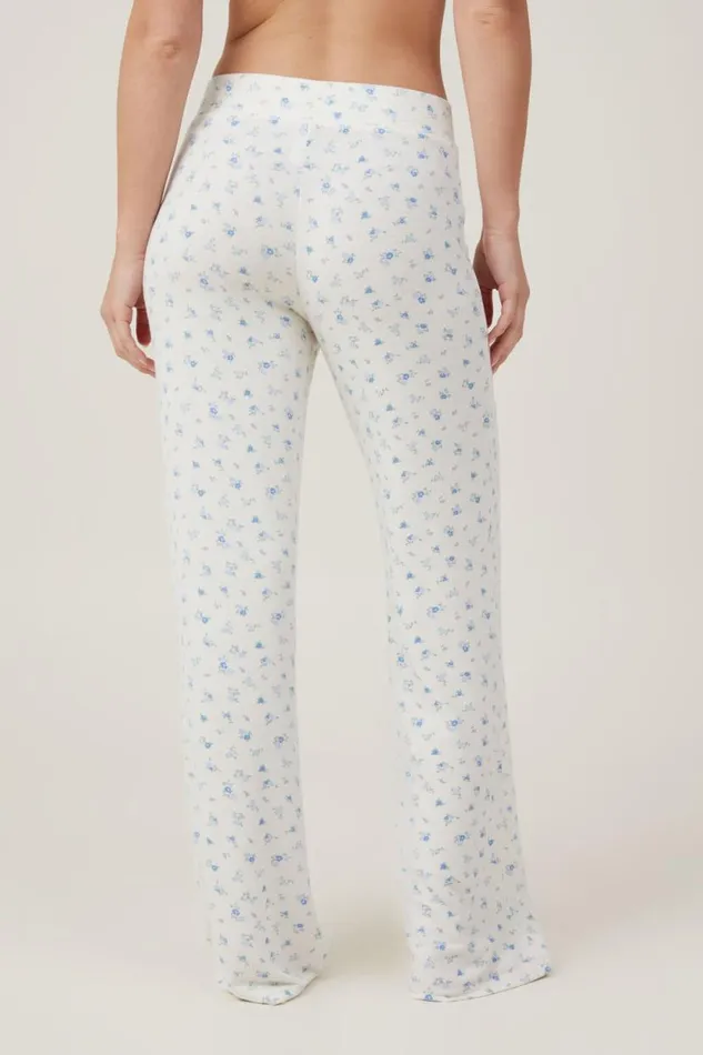 Super Soft V Front Pant Evie Ditsy Blue Women Cotton On Pajamas