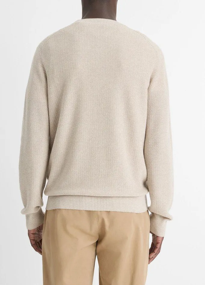 Sweaters Men Vince GeoJacquard WoolBlend Crew Neck Sweater British Khakiclassic Cream Sweaters Men Vince GeoJacquard WoolBlend Crew Neck Sweater British Khakiclassic Cream