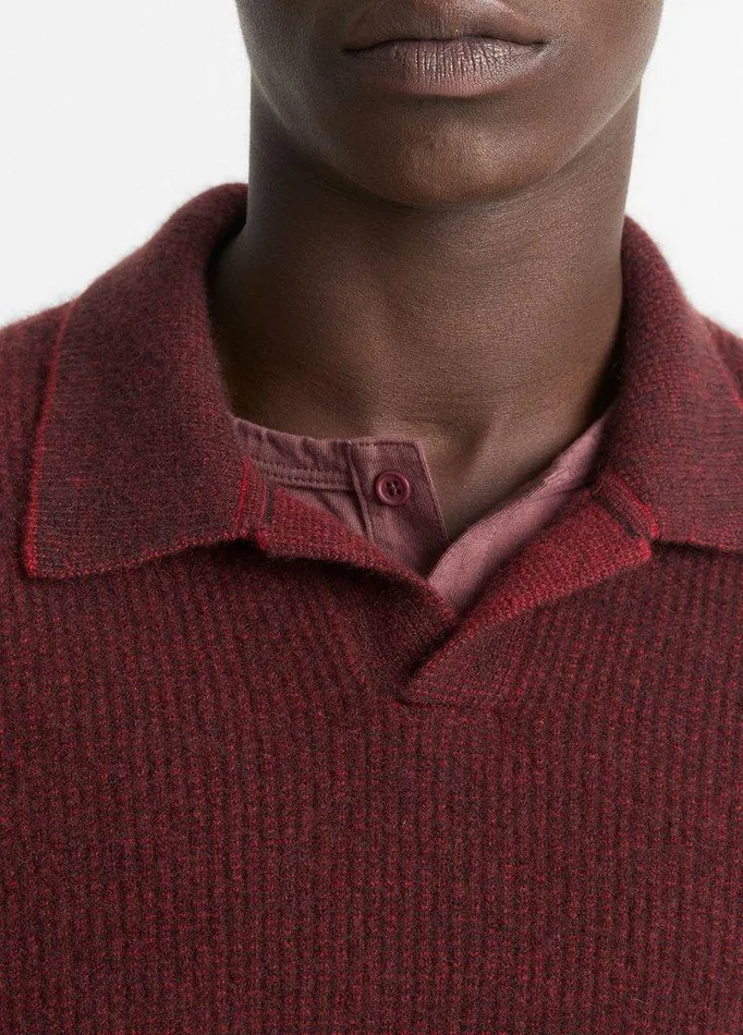 Sweaters Men Vince Plush Cashmere Thermal JohnnyCollar Sweater Vermouthoxblood Sweaters Men Vince Plush Cashmere Thermal JohnnyCollar Sweater Vermouthoxblood