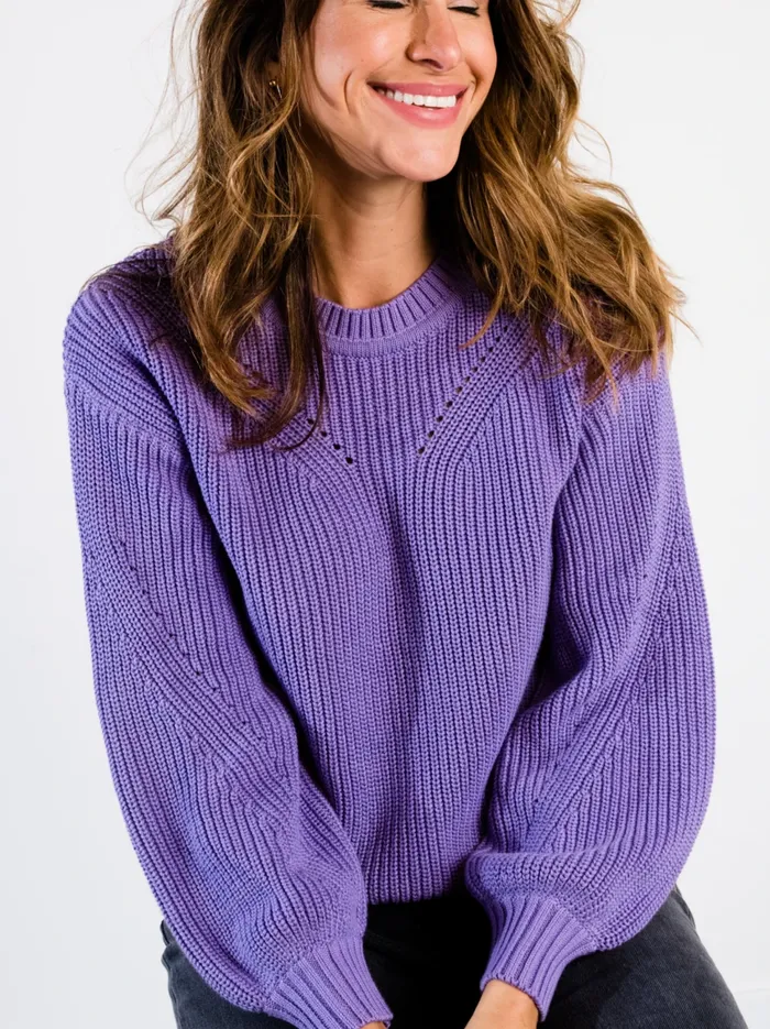Sweaters Sarah Billow Sleeve Sweater French Lilac Able Women