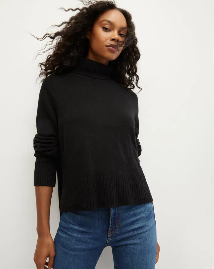 Sweaters Shop Veronica Beard Lerato Cashmere Sweater Black