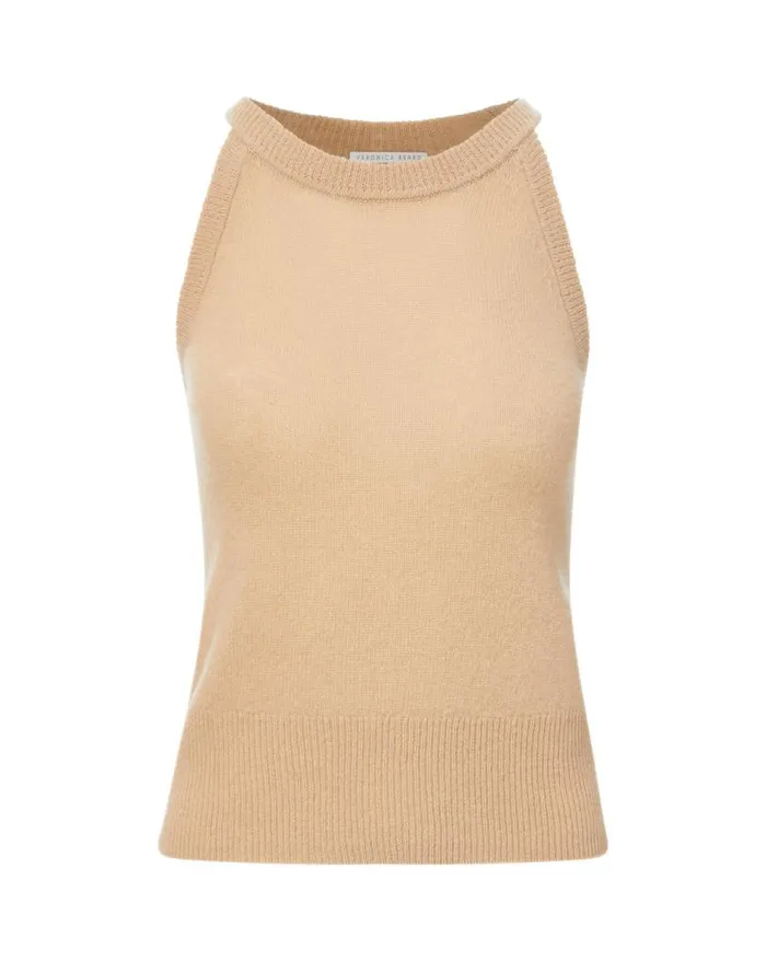 Sweaters Shop Veronica Beard Myrick Cashmere Tank Beige