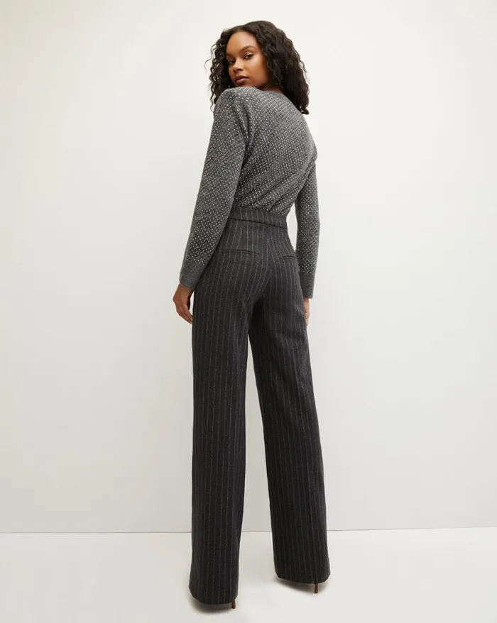Sweaters Shop Veronica Beard Pablah Embellished Sweater Charcoal