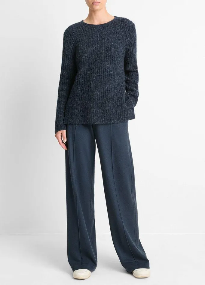 Sweaters Women Vince Cashmere Donegal Tunic Sweater Indigo Donegal