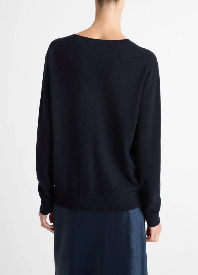 Sweaters Women Vince Cashmere Weekend VNeck Sweater Coastal Blue Sweaters Women Vince Cashmere Weekend VNeck Sweater Coastal Blue