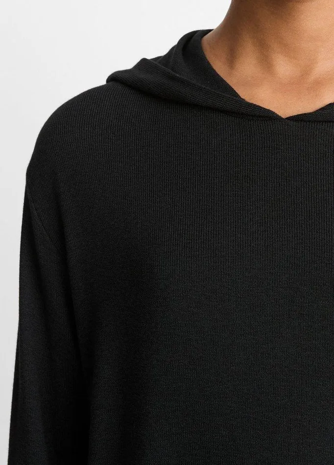 Sweaters Women Vince Lounge Hoodie Black Sweaters Women Vince Lounge Hoodie Black