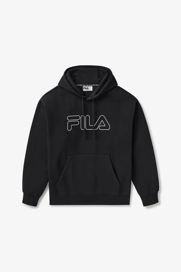 Sweatshirts and Hoodies Men Fila Pull Over Hoodie 013 Blackwhite