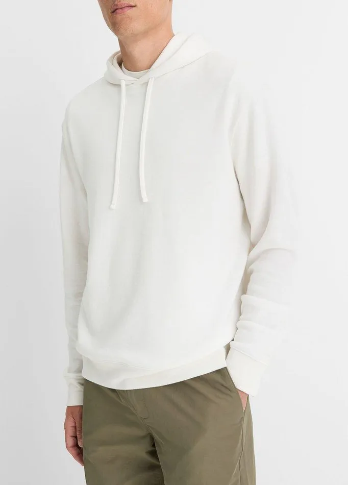 Sweatshirts and Hoodies Men Vince DoubleFace CottonBlend Hoodie Classic Creamoptic White Sweatshirts and Hoodies Men Vince DoubleFace CottonBlend Hoodie Classic Creamoptic White