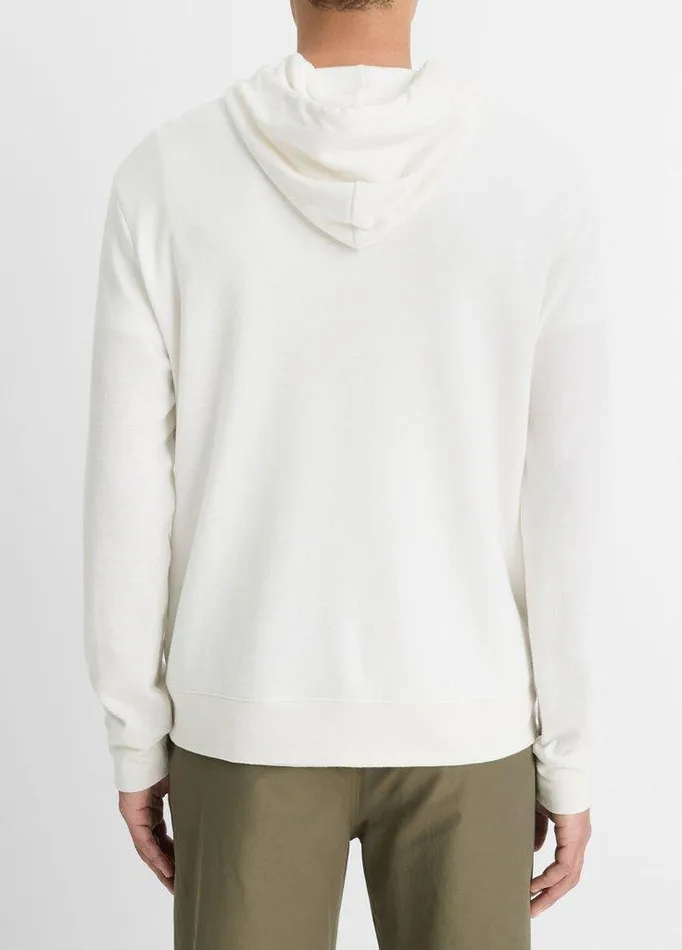 Sweatshirts and Hoodies Men Vince DoubleFace CottonBlend Hoodie Classic Creamoptic White Sweatshirts and Hoodies Men Vince DoubleFace CottonBlend Hoodie Classic Creamoptic White