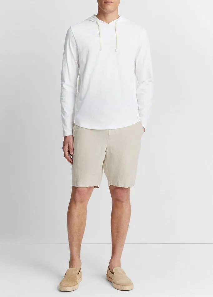 Sweatshirts and Hoodies Men Vince Textured Cotton Hoodie Optic White