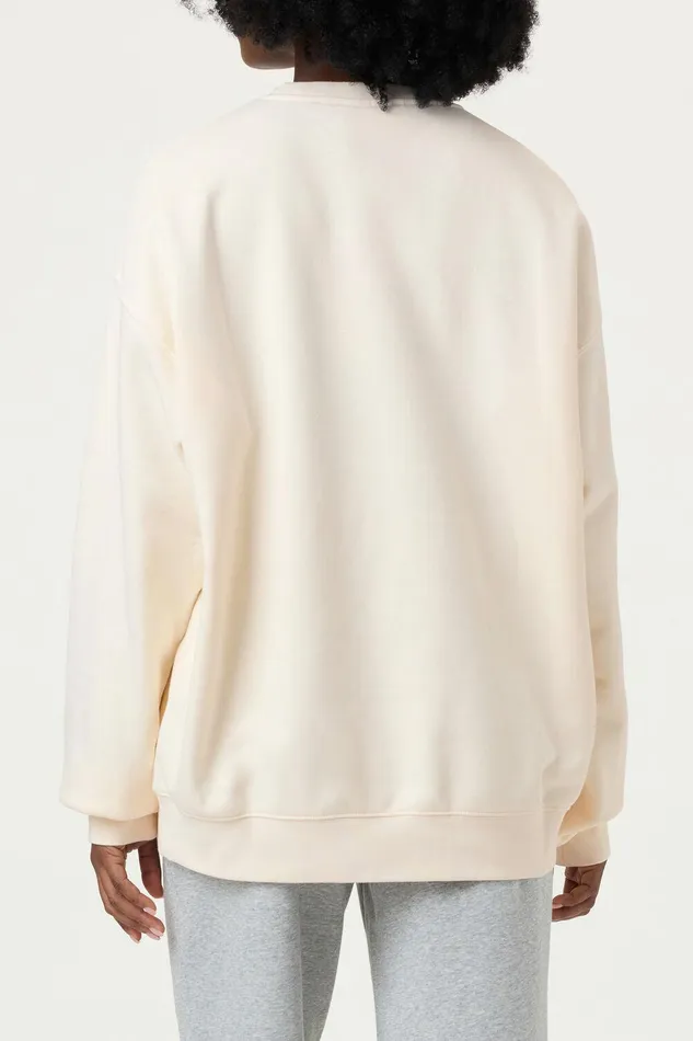 Sweatshirts and Hoodies Women Fila Classic Relaxed Sweatshirt 920 Gardenia