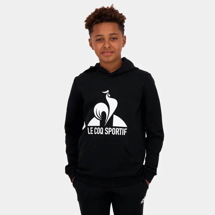 Sweatshirts And Hoodies Kids Le Coq Sportif Essentiels Sweat Capuche Enfant Black
