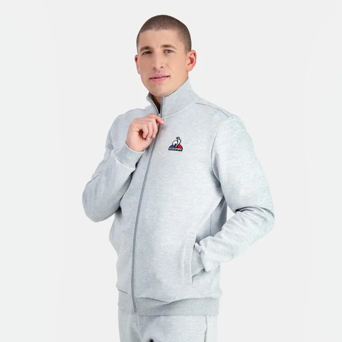Sweatshirts Men Le Coq Sportif Essentiels ZipUp Sweatshirtshirt Gris Chin Clair Sweatshirts Men Le Coq Sportif Essentiels ZipUp Sweatshirtshirt Gris Chin Clair