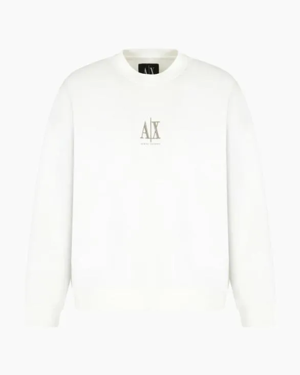 Sweatshirts Without Hood White Men Armani Matching Sets