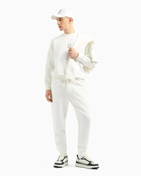 Sweatshirts Without Hood White Men Armani Matching Sets