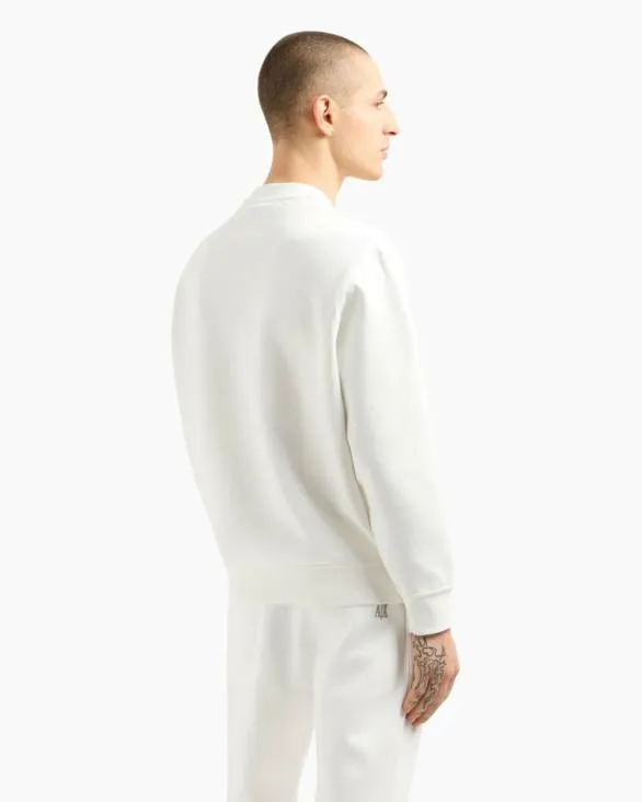 Sweatshirts Without Hood White Men Armani Matching Sets