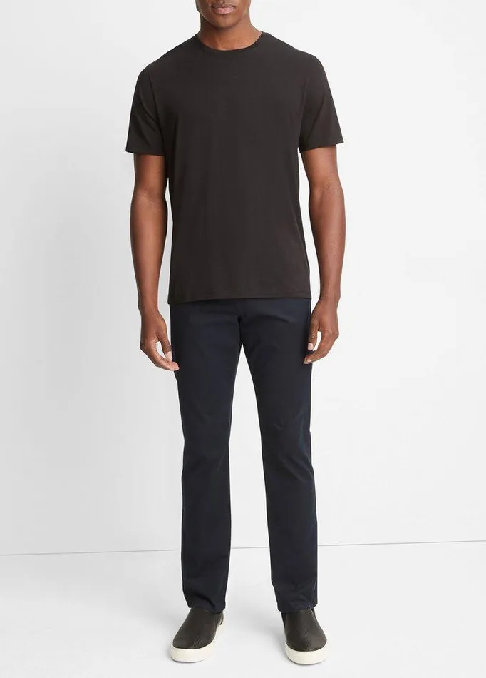 TShirts and Polos Men Vince Pima Cotton Crew Neck TShirt Black