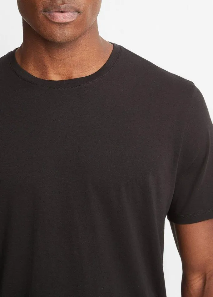 TShirts and Polos Men Vince Pima Cotton Crew Neck TShirt Black TShirts and Polos Men Vince Pima Cotton Crew Neck TShirt Black