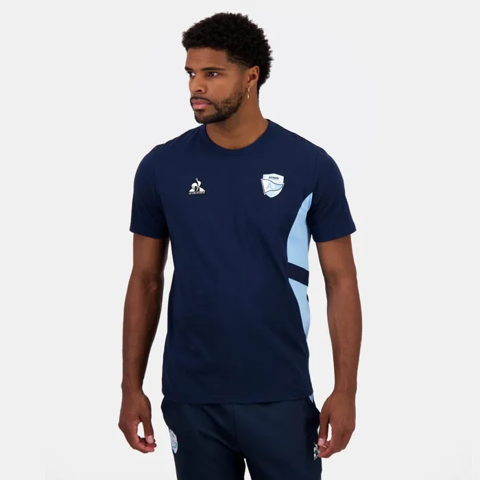 Tshirts And Tops Men Le Coq Sportif Aviron Bayonnais TShirt Dress Blues