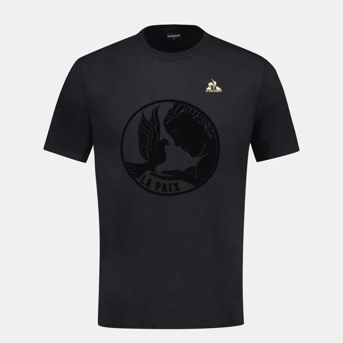 Tshirts And Tops Men Le Coq Sportif Tshirt Motif La Paix Homme Black