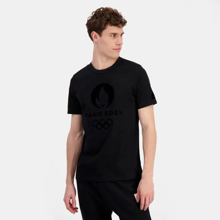 Tshirts And Tops MenWomen Le Coq Sportif Paris 2024 TShirt Black