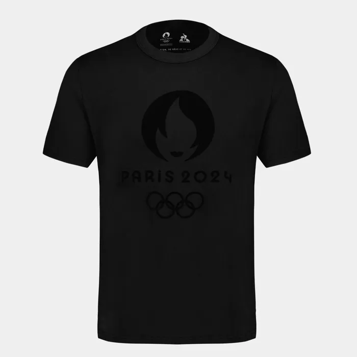 Tshirts And Tops MenWomen Le Coq Sportif Paris 2024 TShirt Black