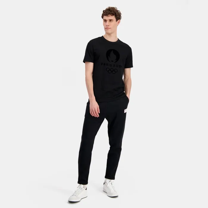 Tshirts And Tops MenWomen Le Coq Sportif Paris 2024 TShirt Black