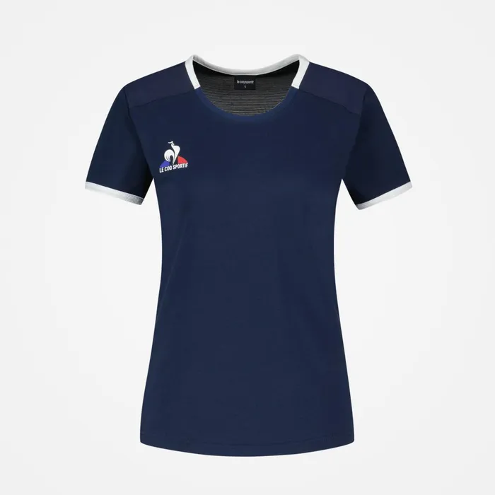Tshirts Polos Shirts And Tops Women Le Coq Sportif Tennis TShirt Dress Bluesnew Optical White Tshirts Polos Shirts And Tops Women Le Coq Sportif Tennis TShirt Dress Bluesnew Optical White