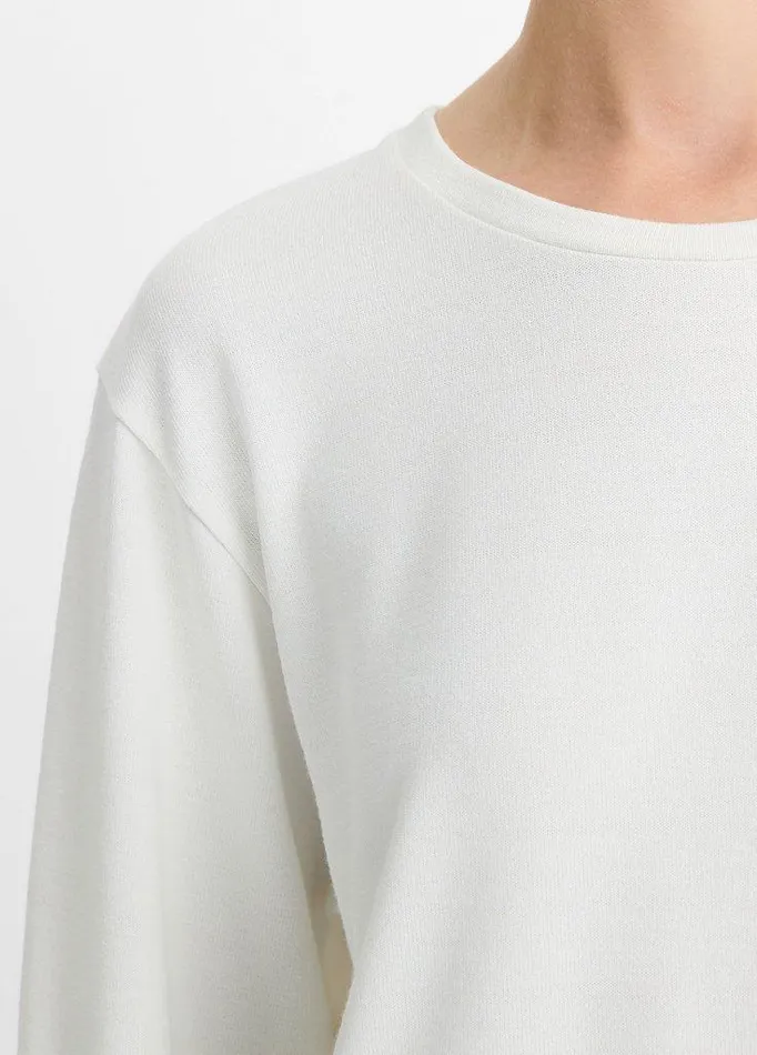 TShirts Women Vince Knit Relaxed LongSleeve TShirt Off White TShirts Women Vince Knit Relaxed LongSleeve TShirt Off White