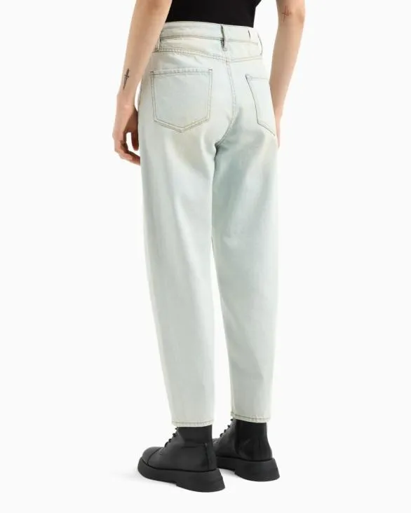 Tapered Jeans Blue Women Armani Denim Tapered Jeans Blue Women Armani Denim