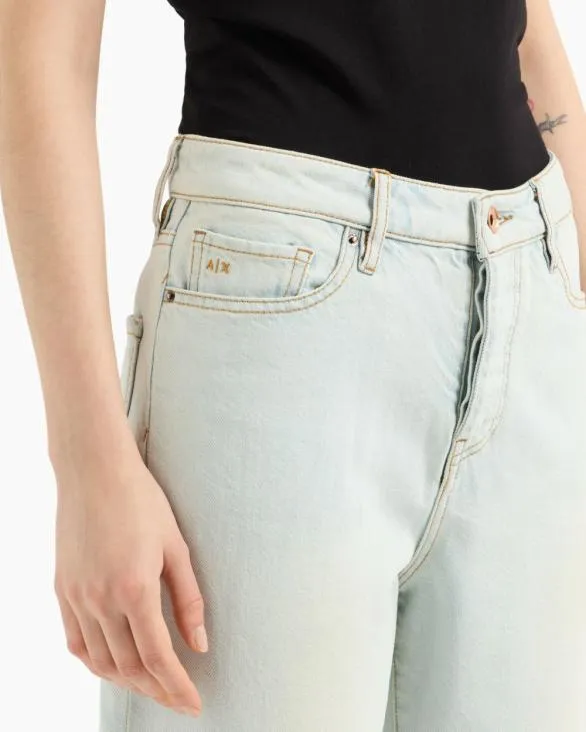 Tapered Jeans Blue Women Armani Denim Tapered Jeans Blue Women Armani Denim