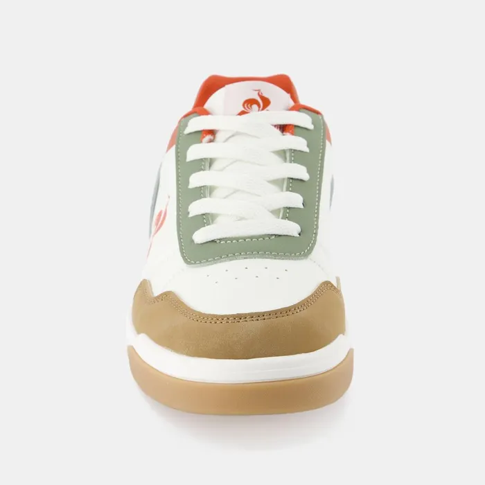Teenager Kids Le Coq Sportif CHAUSSURES ADO Shoes LCS COURT BREAKER GS Kids Optical Whiteorange
