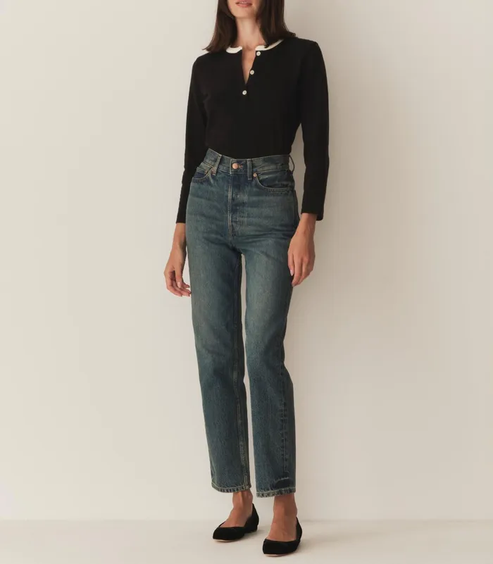 Tees Women DEN Clover Tee Black Tees Women DEN Clover Tee Black